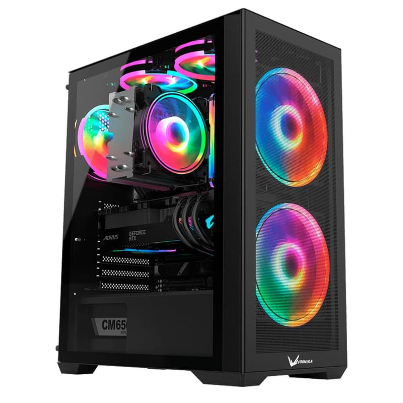 ПК корпус Formula V Air Power G5 DUO MidTower, window, Black ATX [Air Power G5 DUO Black] - фото #0, Technodom.kz
