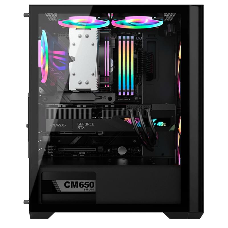 ПК корпус Formula V Air Power G5 DUO MidTower, window, Black ATX [Air Power G5 DUO Black] - фото #2, Technodom.kz