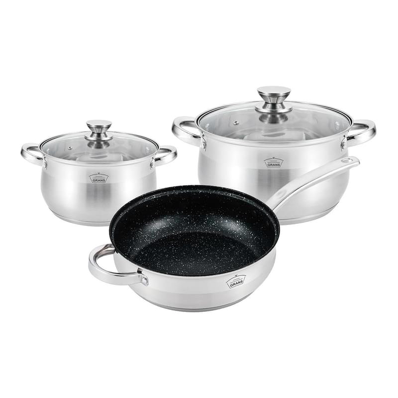Набор посуды 5пр. Grans AG 708 - фото #0, Technodom.kz