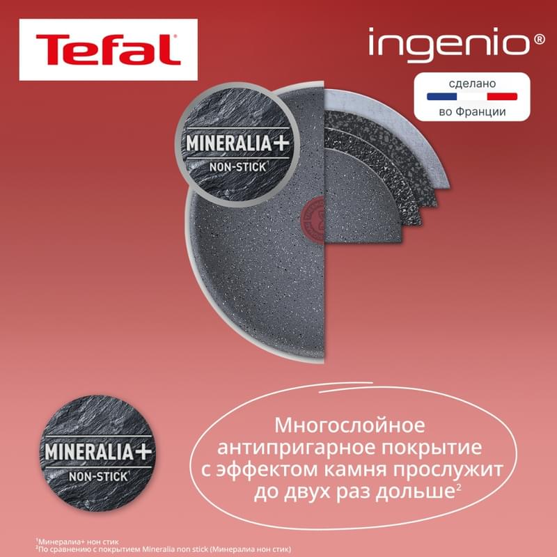 Набор посуды 3пр. Ingenio Natural Force Tefal L396920 - фото #9, Technodom.kz