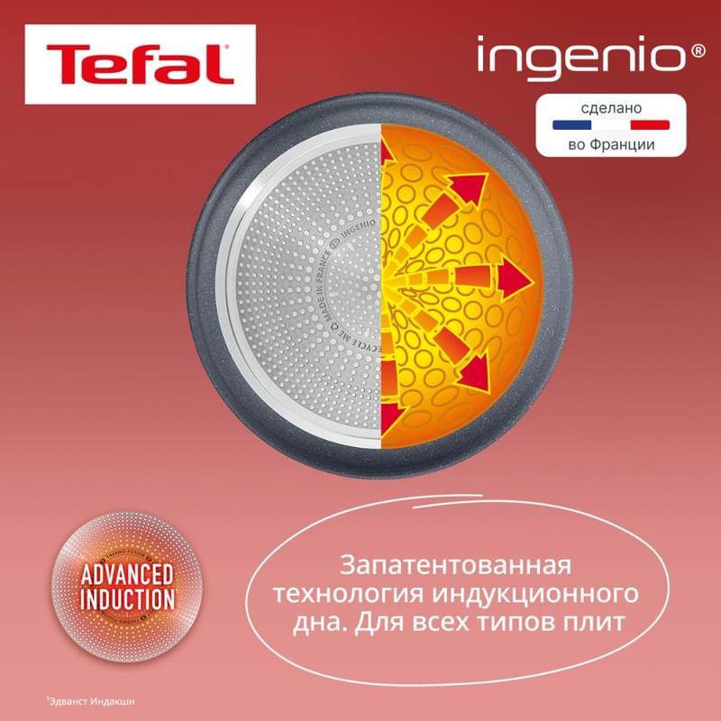 Набор посуды 3пр. Ingenio Natural Force Tefal L396920 - фото #8, Technodom.kz
