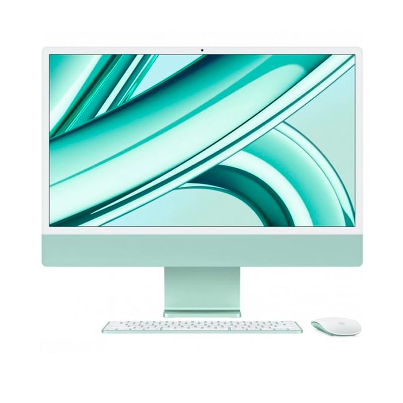 Моноблок Apple iMac 24 Green (M3-СPU 8C/GPU 10C-8-512-MOS-4,5K)[MQRP3RU/A] - фото #0, Technodom.kz