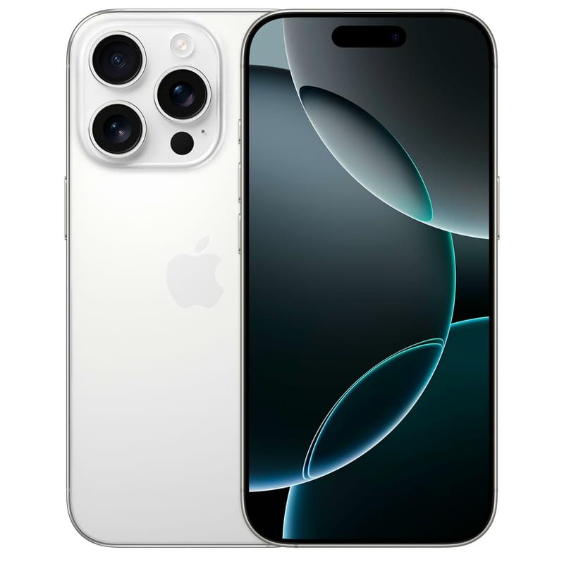 Смартфон Apple iPhone 16 Pro 8/128GB White Titanium - фото #0, Technodom.kz