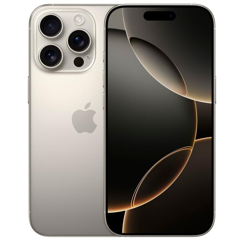 Смартфон GSM Apple iPhone 16 Pro 256GB 8/256/6.3/48 Natural Titanium - фото #0, Technodom.kz