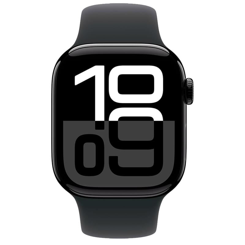 Смарт-часы Apple Watch Series 10 GPS 42mm Jet Black Aluminium Case with Black Sport Band - S/M - фото #1, Technodom.kz