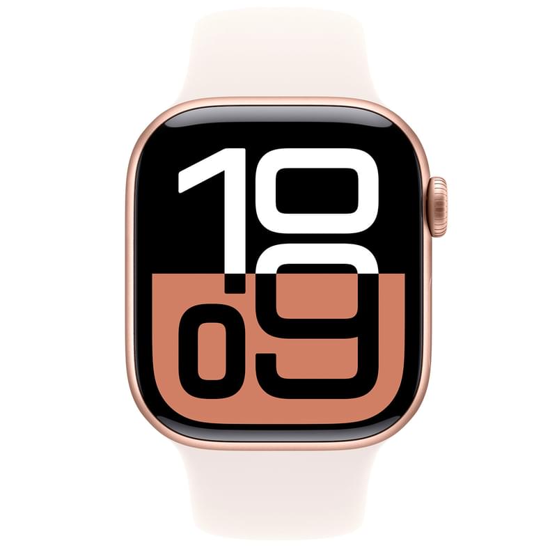 Apple Watch Series 10 Смарт сағаты, GPS 42mm Rose Gold Aluminium Case with Light Blush Sport Band - S/M - фото #1, Technodom.kz