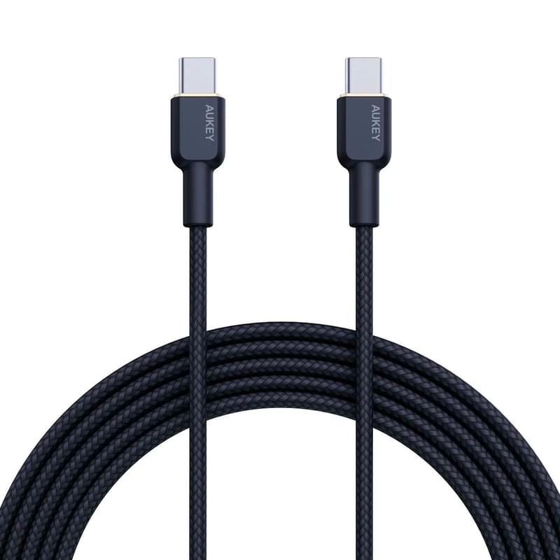 Кабель Aukey USB TypeC (M) черный 60Вт 1 метр (CB-NCC1) - фото #0, Technodom.kz