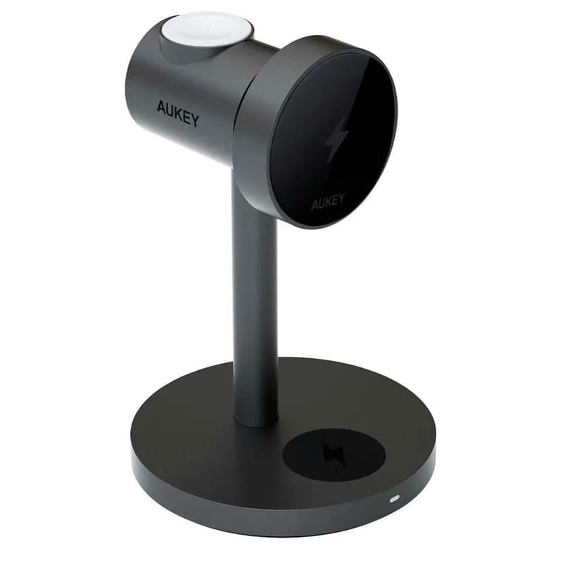 Беспроводное зарядное устройство 3в1 Aukey MagFusion LC-MC311 USB Type-C серый (LC-MC311) - фото #0, Technodom.kz