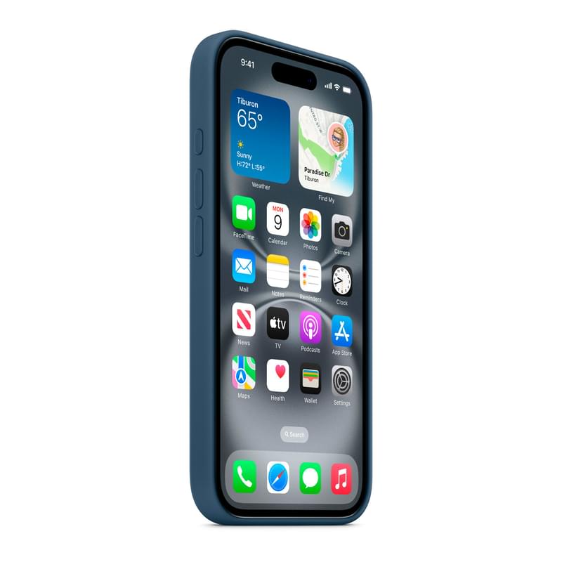Чехол для iPhone 16 Silicone Case with MagSafe - Denim (MYY23ZM/A) - фото #5, Technodom.kz