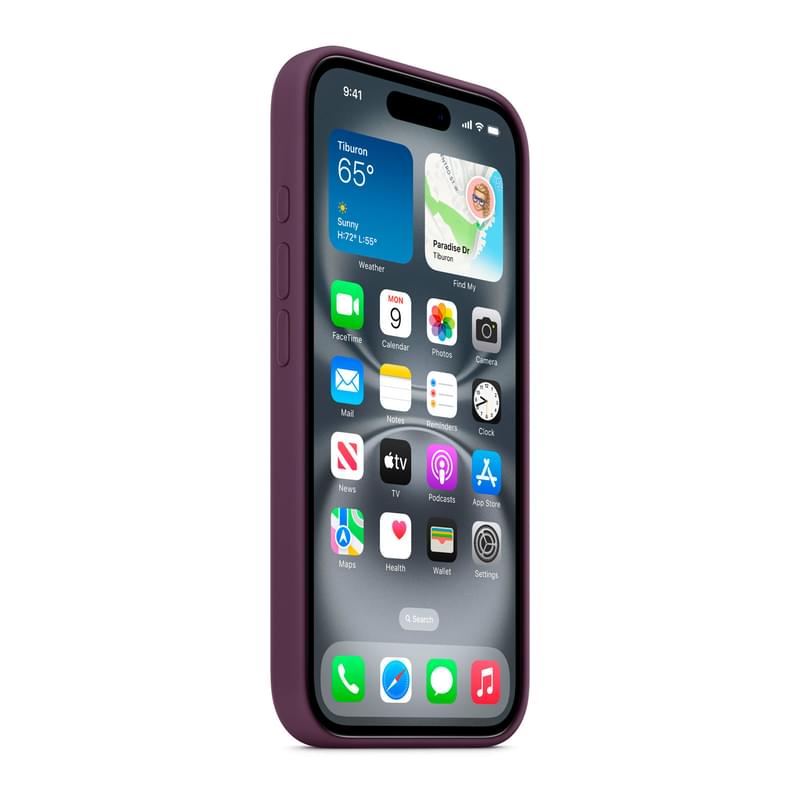 Чехол для iPhone 16 Silicone Case with MagSafe - Plum (MYY43ZM/A) - фото #5, Technodom.kz