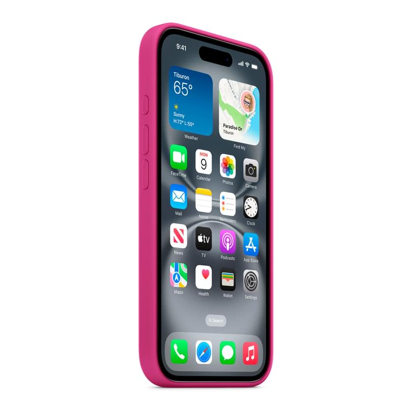 Чехол для iPhone 16 Silicone Case with MagSafe - Fuchsia (MYY53ZM/A) - фото #5, Technodom.kz