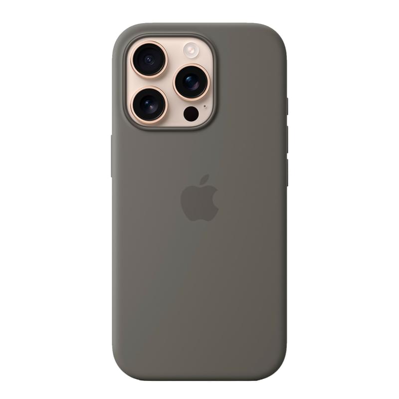Чехол для iPhone 16 Pro Silicone Case with MagSafe - Stone Gray (MYYL3ZM/A) - фото #0, Technodom.kz