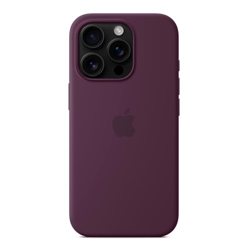 Чехол для iPhone 16 Pro Silicone Case with MagSafe - Plum (MYYM3ZM/A) - фото #3, Technodom.kz