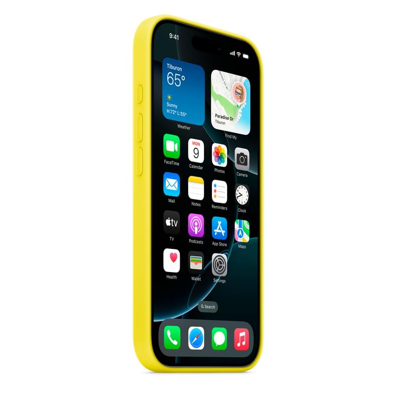 Чехол для iPhone 16 Pro Silicone Case with MagSafe - Star Fruit (MYYQ3ZM/A) - фото #4, Technodom.kz