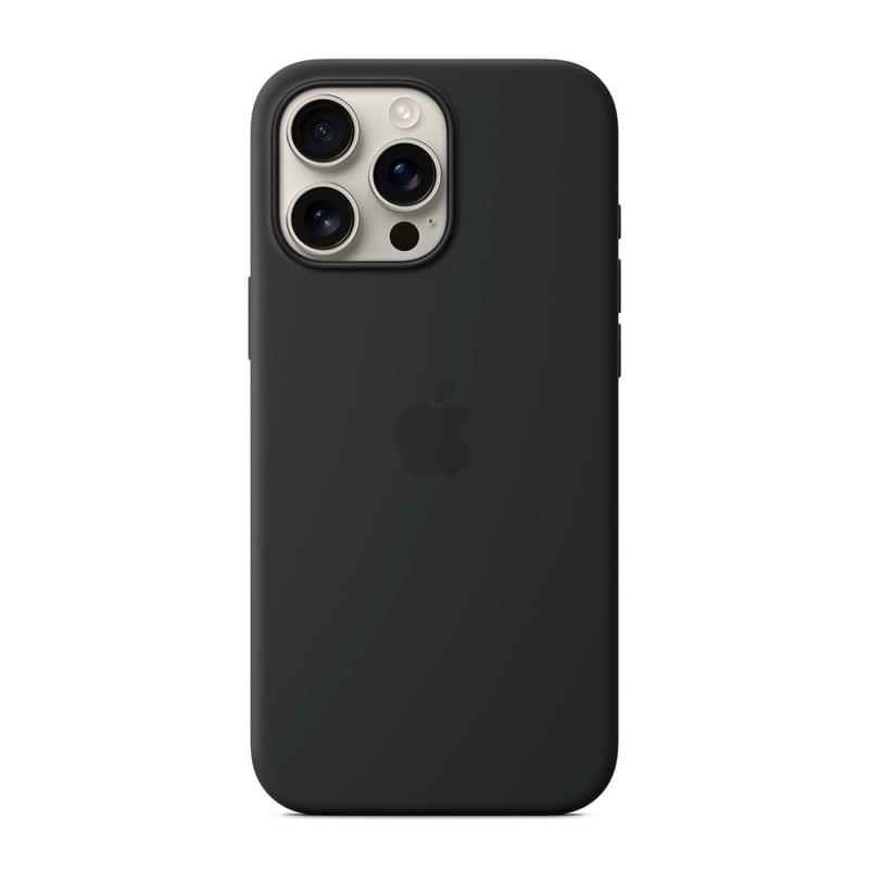 Чехол для iPhone 16 Pro Max Silicone Case with MagSafe - Black (MYYT3ZM/A) - фото #1, Technodom.kz