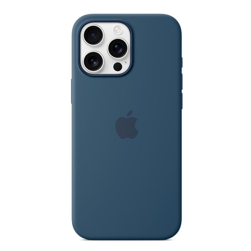 Чехол для iPhone 16 Pro Max Silicone Case with MagSafe - Denim (MYYU3ZM/A) - фото #2, Technodom.kz