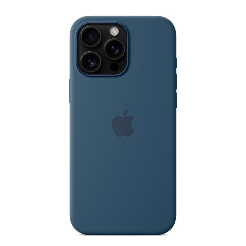 Чехол для iPhone 16 Pro Max Silicone Case with MagSafe - Denim (MYYU3ZM/A) - фото #3, Technodom.kz