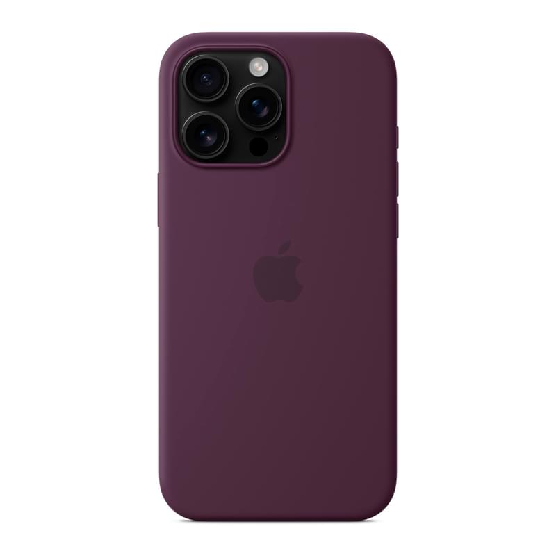Чехол для iPhone 16 Pro Max Silicone Case with MagSafe - Plum (MYYW3ZM/A) - фото #3, Technodom.kz