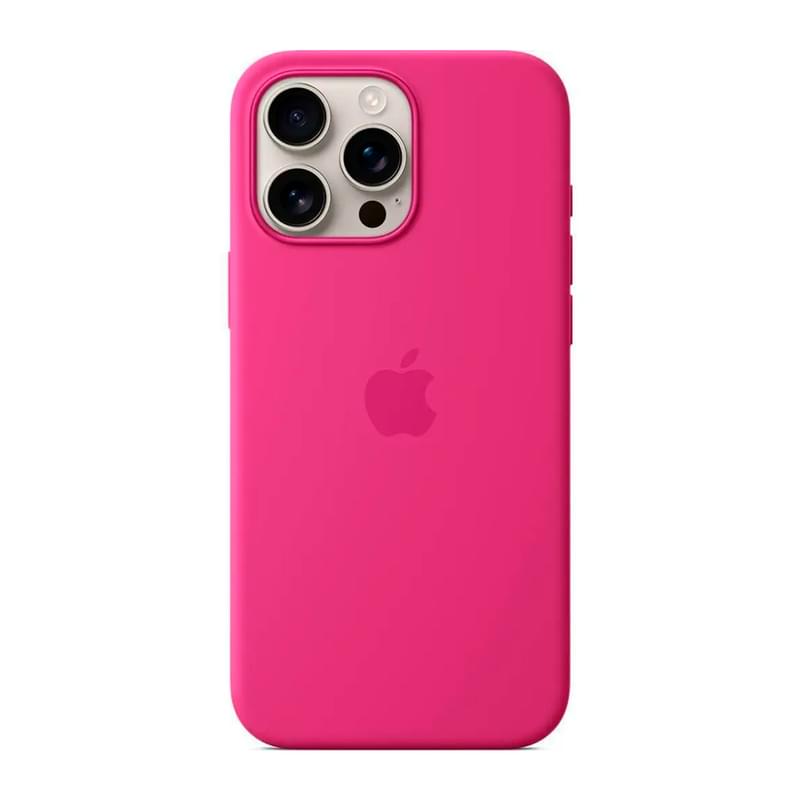 Чехол для iPhone 16 Pro Max Silicone Case with MagSafe - Fuchsia (MYYX3ZM/A) - фото #1, Technodom.kz