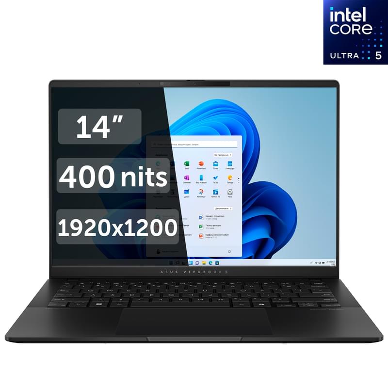 Ультрабук Asus VivoBook S14 U5 226V / 16ГБ / 1024SSD / 14 / Win11 / (S5406SA-QD183W) - фото #0, Technodom.kz