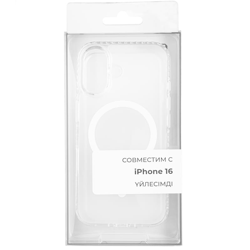 Чехол для iPhone 16, NEO TPU Case with MagSafe, Clear (TPUCM-16C) - фото #0, Technodom.kz