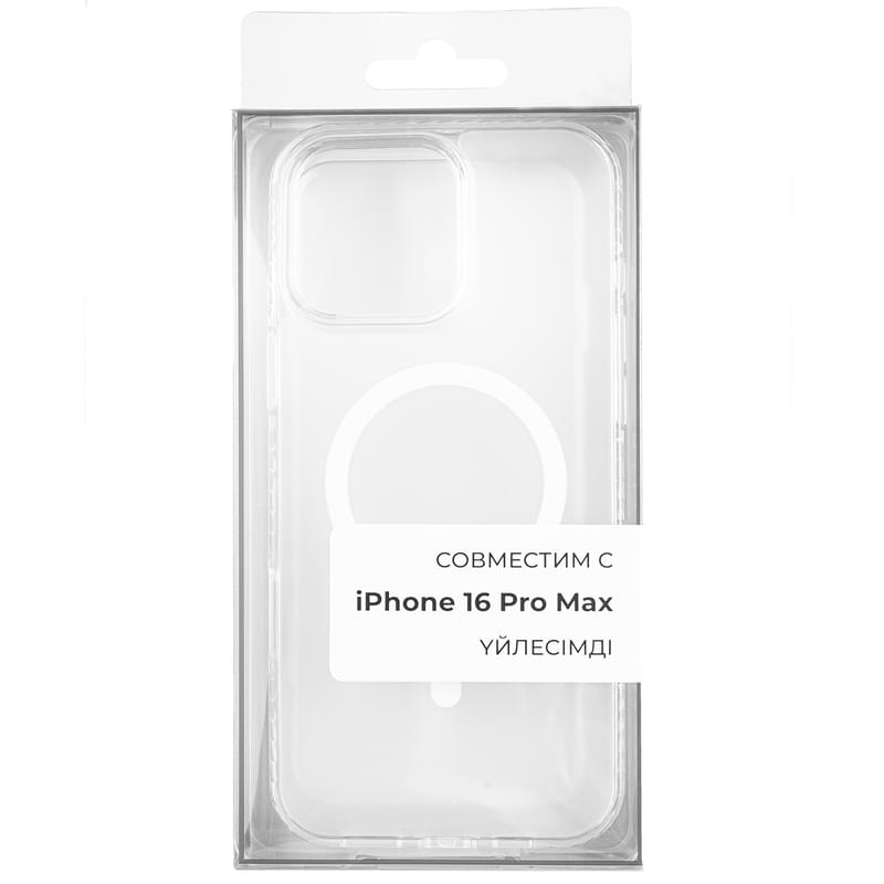 Чехол для iPhone 16 Pro Max, NEO TPU Case with MagSafe, Clear (TPUCM-16ProMaxC) - фото #0, Technodom.kz