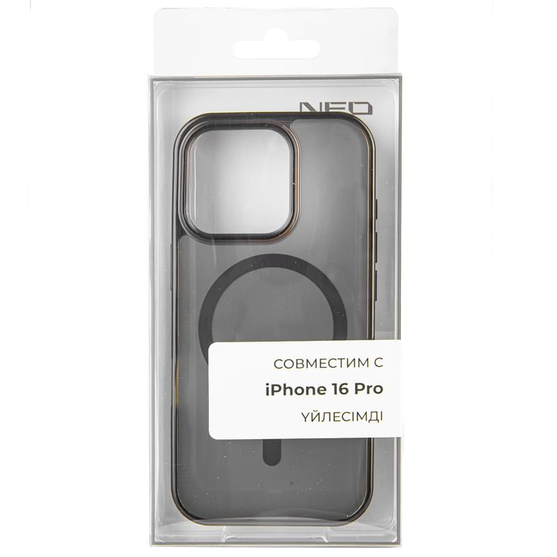 Чехол для iPhone 16 Pro, NEO TPU Case with MagSafe, Black (TPUCM-16ProB) - фото #0, Technodom.kz