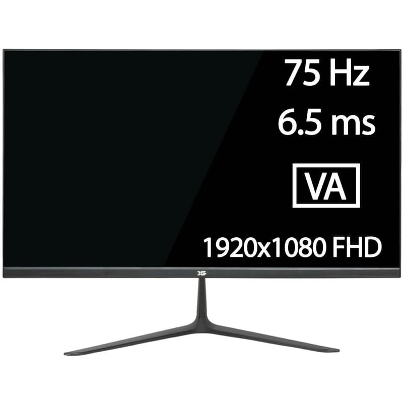 Монитор 21,5" X-game T215 1920x1080 16:9 VA 75ГЦ (HDMI+ VGA) Black - фото #0, Technodom.kz