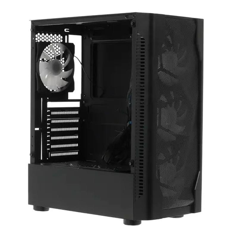 ПК корпус 1STPLAYER D4-BK-1F5M-3F5S MidTower, window, Black ATX [D4-BK-1F5M-3F5S] - фото #8, Technodom.kz
