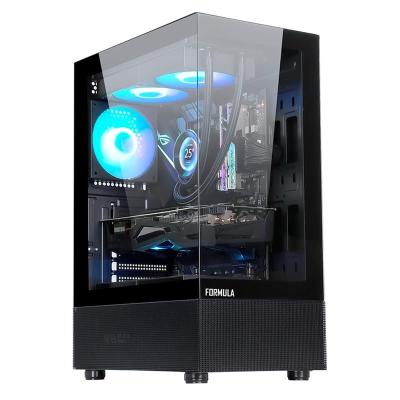 ПК корпус Formula V Crystal Z1+ Black MidTower, window, Black ATX [Crystal Z1+ Black] - фото #0, Technodom.kz