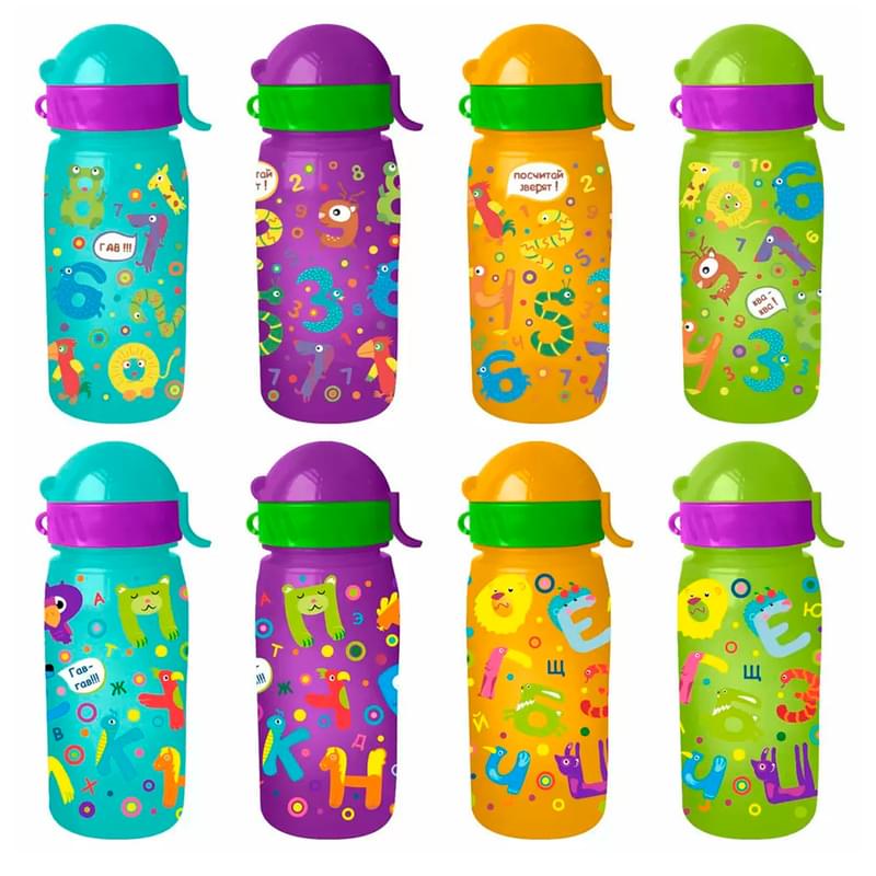 Бутылочка для воды и других напитков "Буквы и Цифры" 400мл  WOWBOTTLES КК0214 - фото #0, Technodom.kz