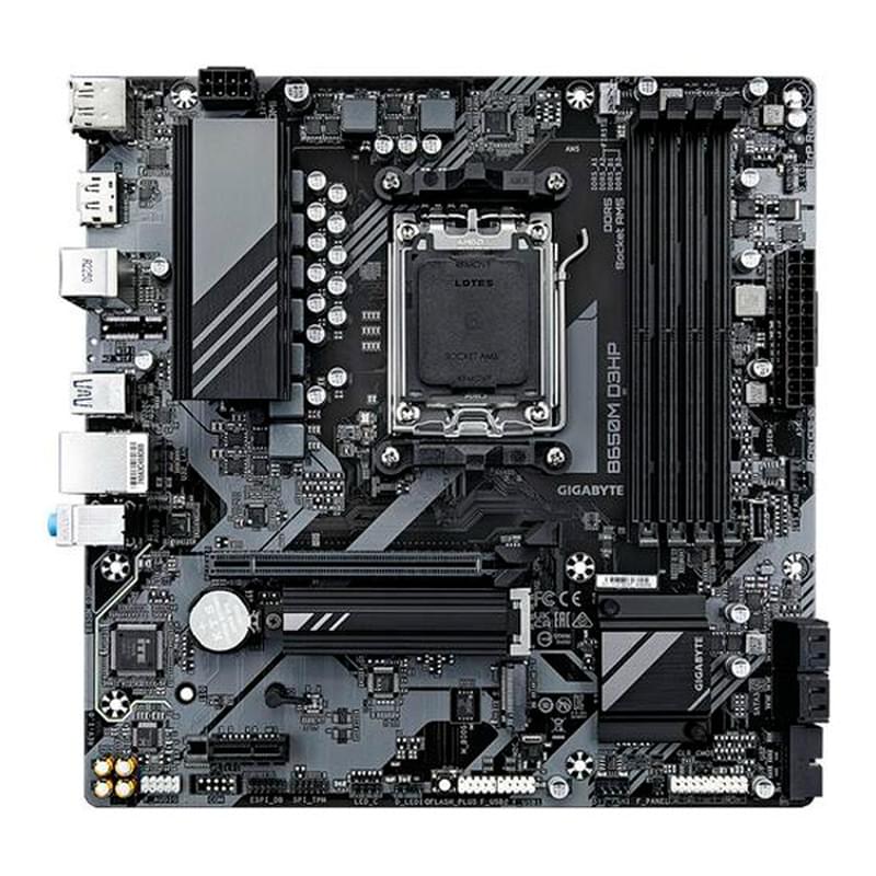 Материнская плата GIGABYTE B650M D3HP AM5 4DDR5 PCI-E 1x16 (HDMI+2DP) mATX - фото #0, Technodom.kz