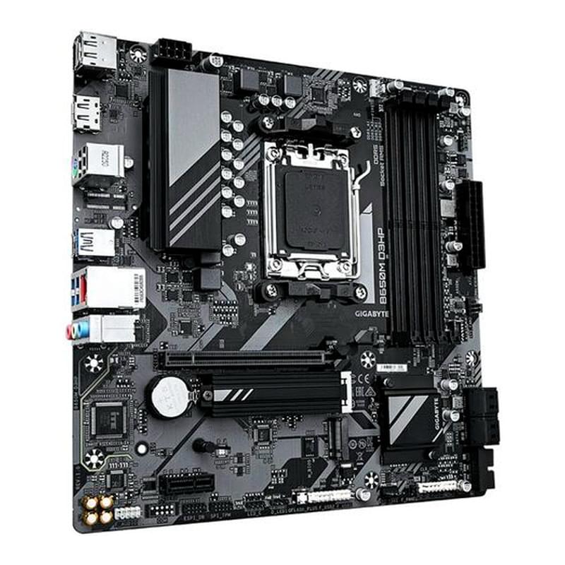 Материнская плата GIGABYTE B650M D3HP AM5 4DDR5 PCI-E 1x16 (HDMI+2DP) mATX - фото #1, Technodom.kz