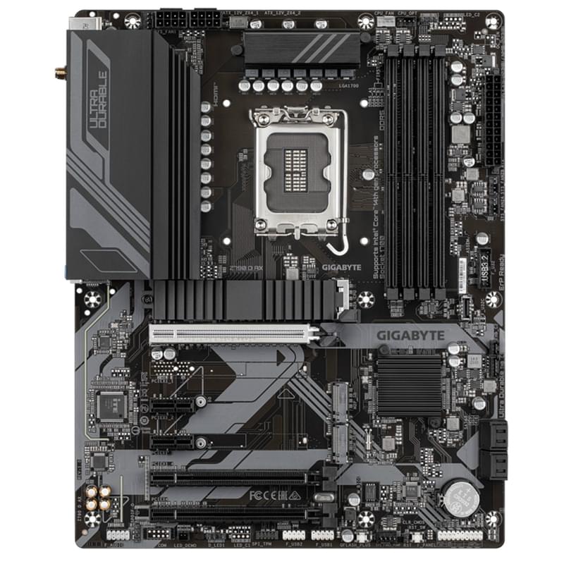 Материнская плата GIGABYTE Z790 D AX LGA1700 4DDR5 PCI-E 3x16 (HDMI+DP) ATX - фото #1, Technodom.kz