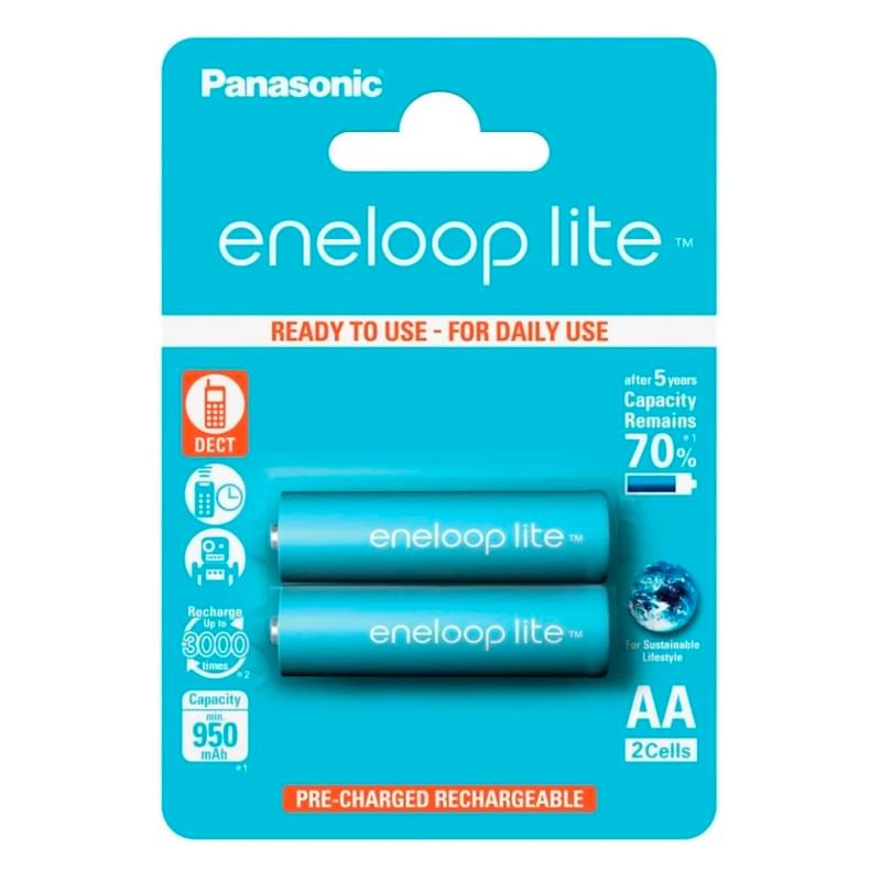 Panasonic Eneloop AA аккумуляторы 2 дана 950 mAh (BK-3LCCE/2BE) - фото #0, Technodom.kz