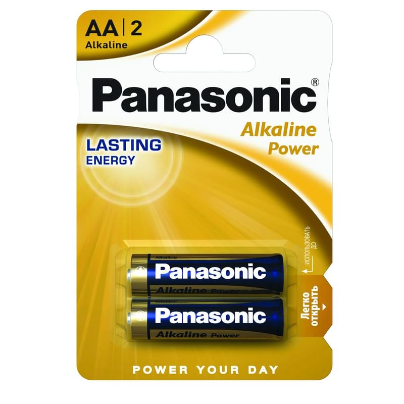 Panasonic AA батареясы 2 дана Alkaline Power (LR6REB/2BPR / LR6APB/2BP) - фото #0, Technodom.kz