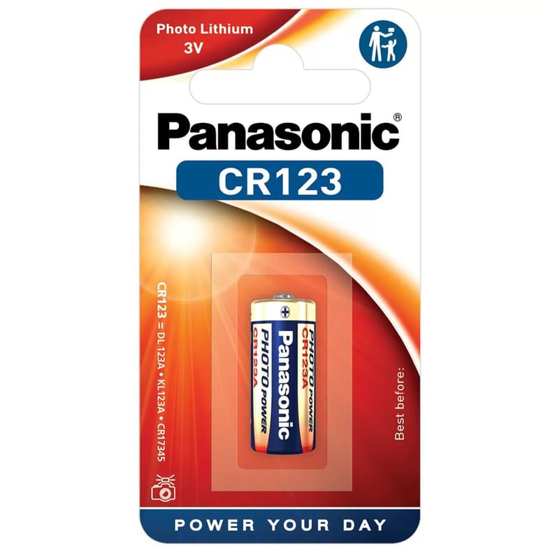 Panasonic CR123 литий батареясы (CR-123AL/1BP) - фото #0, Technodom.kz