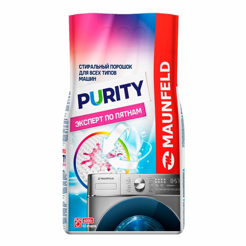 Maunfeld Purity Дақ сарапшысы Automat 6000г (MWP6000BM) кір жуғыш ұнтағы - фото #0, Technodom.kz