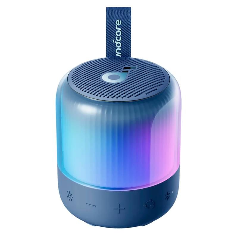Портативті бағанасы Soundcore Glow mini A3136G31, Көк - фото #0, Technodom.kz