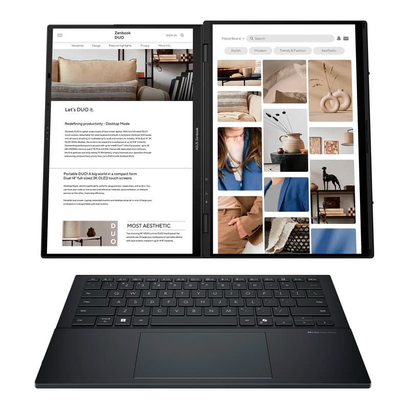 Ультрабук Asus Zenbook Duo 14 OLED U9 285H / 32GB / SSD1000 / 14 / Win11 / (UX8406CA-QL200W) - фото #13, Technodom.kz