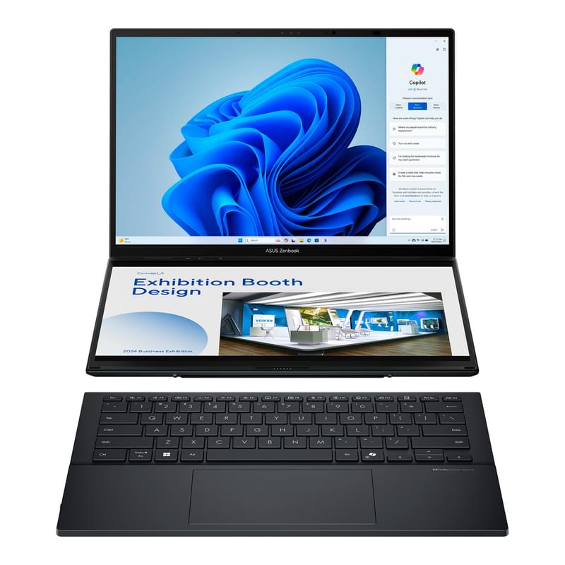 Ультрабук Asus Zenbook Duo 14 OLED U9 285H / 32GB / SSD1000 / 14 / Win11 / (UX8406CA-QL200W) - фото #1, Technodom.kz