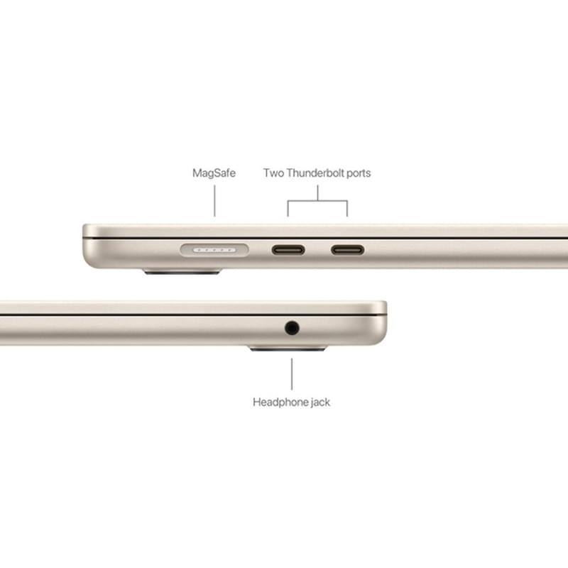 Ноутбук Apple MacBook Air Starlight M3 / 16ГБ / 256SSD / 15.3 / Mac OS Sequoia / (MC9F4RU/A) - фото #5, Technodom.kz