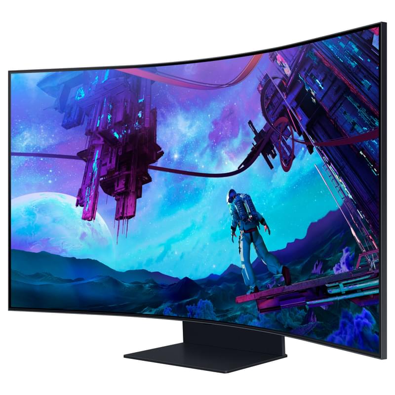 Монитор 55" Samsung Odyssey Ark LS55CG97WNIXCI 3840x2160 16:9 VA 165Ц (3HDMI+DP) Curved Silver - фото #1, Technodom.kz