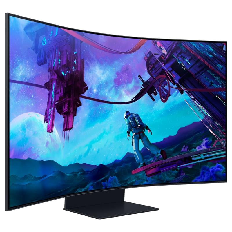 Монитор 55" Samsung Odyssey Ark LS55CG97WNIXCI 3840x2160 16:9 VA 165Ц (3HDMI+DP) Curved Silver - фото #2, Technodom.kz