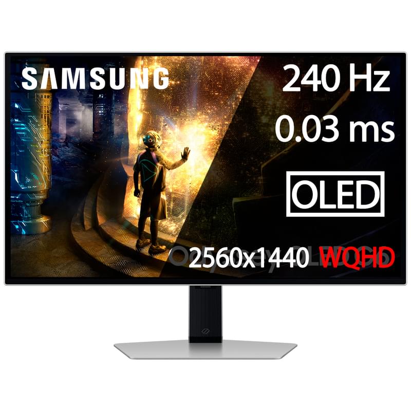 Монитор 27" Samsung G6 LS27DG612SIXCI 2560x1440 16:9 OLED 240ГЦ (2HDMI+DP) Silver - фото #0, Technodom.kz