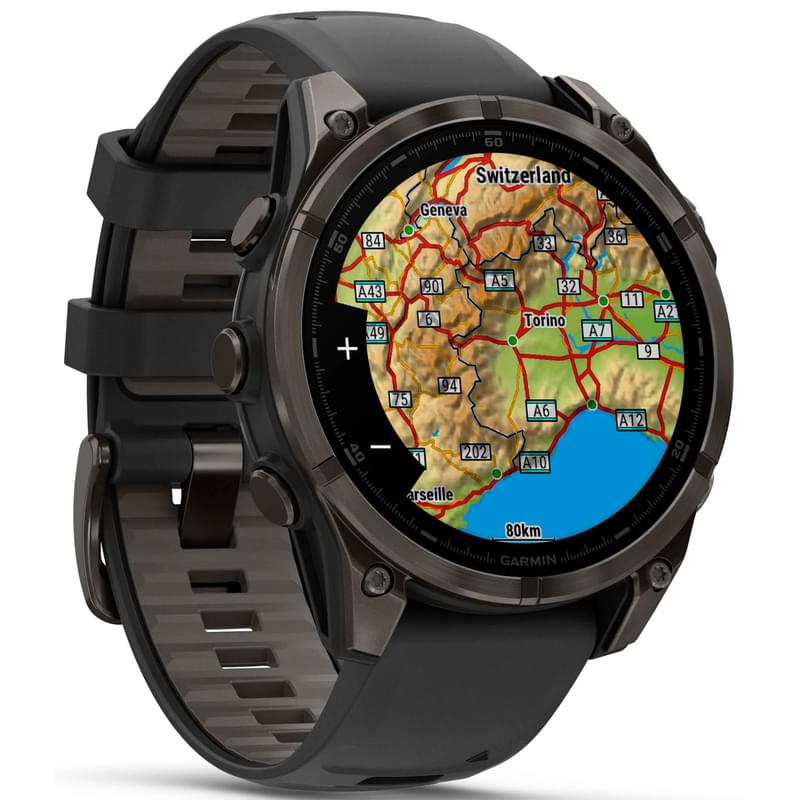 Смарт-часы Garmin Fenix 8 47mm сапфир темный силикон 010-02904-21 - фото #2, Technodom.kz