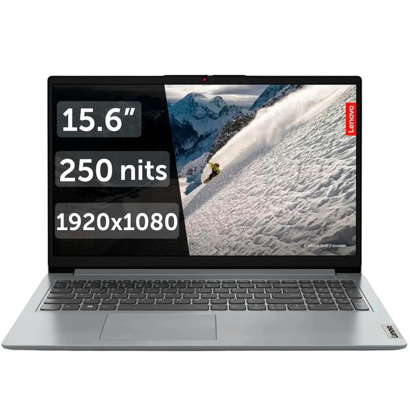 Ноутбук  Lenovo IdeaPad 1 15AMN7/ Ryzen 5 7520U / 8ГБ / 512SSD / 15.6 / DOS / (82VG00TPRK) - фото #0, Technodom.kz