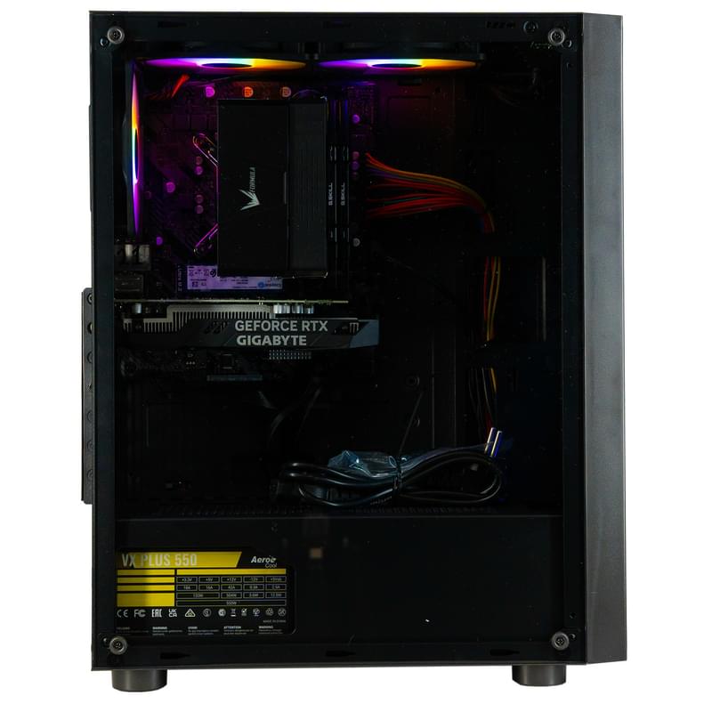 Игровой Компьютер Neo Game A02 (Ci3 12100F/RTX 3050 6GB/16GB/SSD 1TB/H610M/Mana BK/Win11) - фото #2, Technodom.kz
