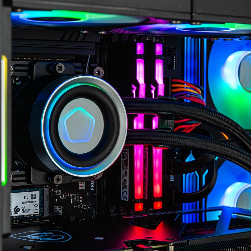 Игровой компьютер TechnoGaming (Ci7-13700F/RTX 4060TI 16GB/D5 32GB/SSD 1TB/B760 WIFI/СЖО/D300 BK) - фото #9, Technodom.kz