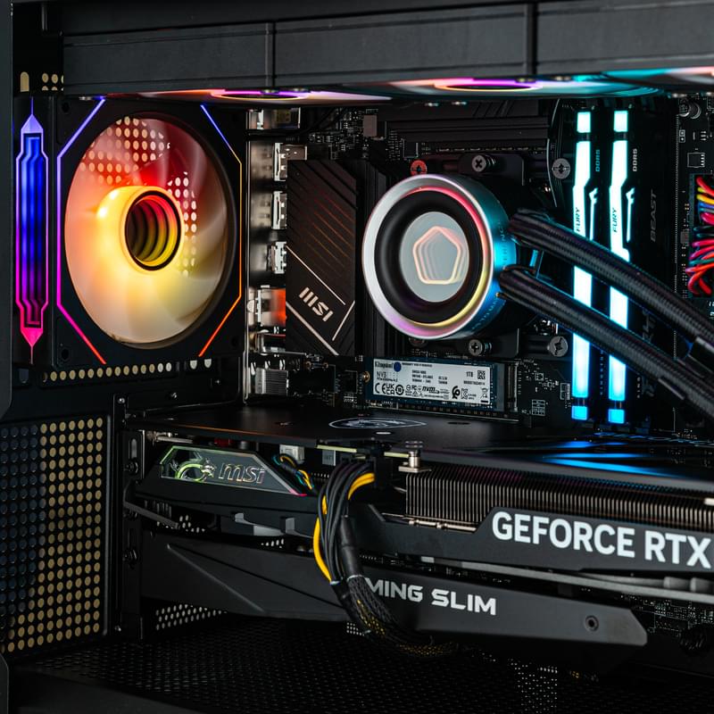 Игровой компьютер TechnoGaming (Ci7-13700F/RTX 4060TI 16GB/D5 32GB/SSD 1TB/B760 WIFI/СЖО/D300 BK) - фото #10, Technodom.kz